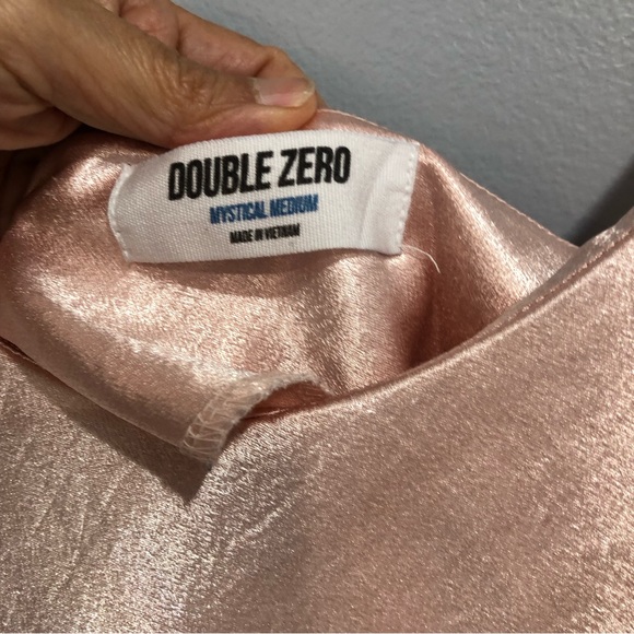 Double Zero Light Pink Cowl Neck Slip Dress, size M - Picture 5 of 7